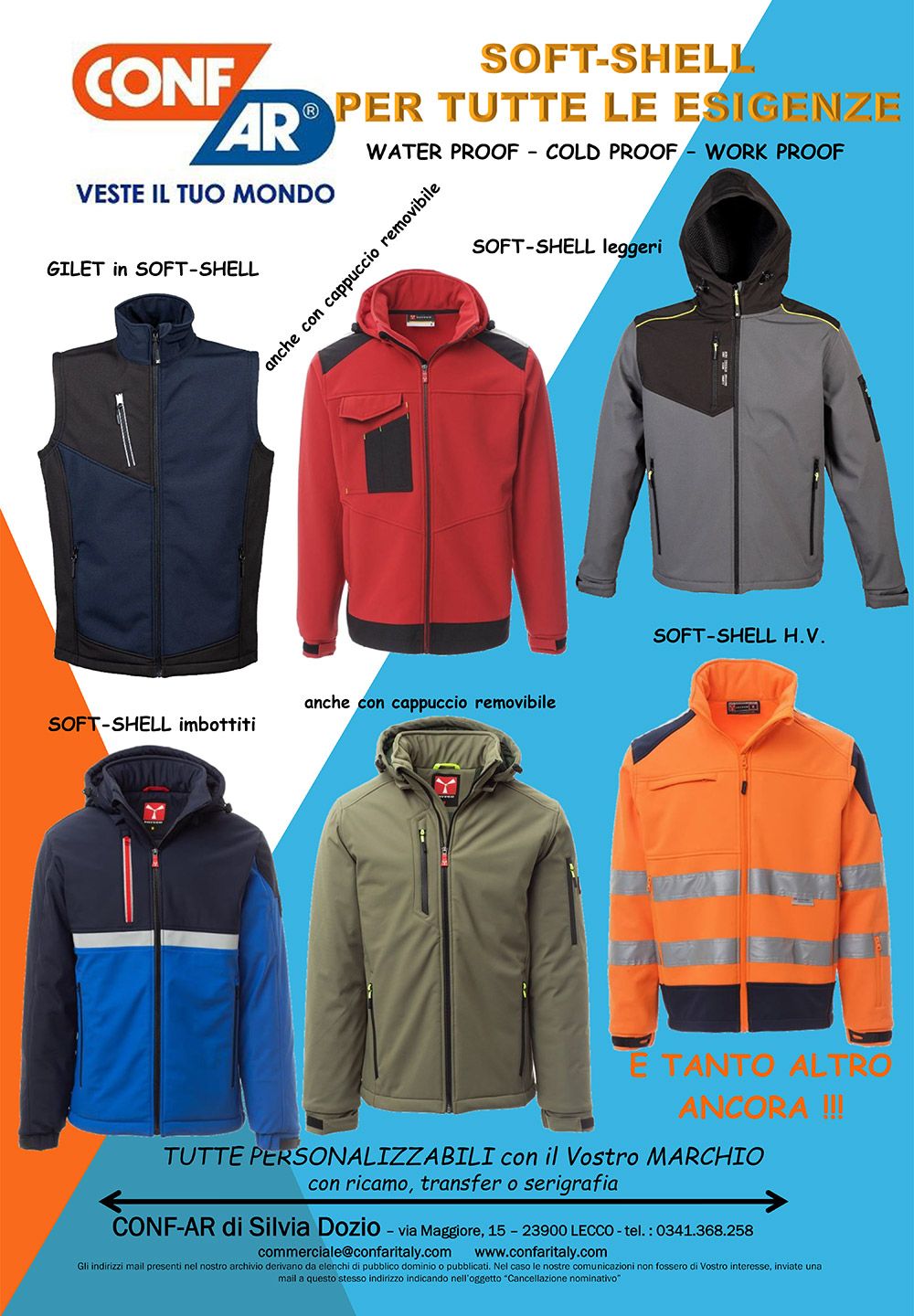 Soft-shell per tutte le esigenze